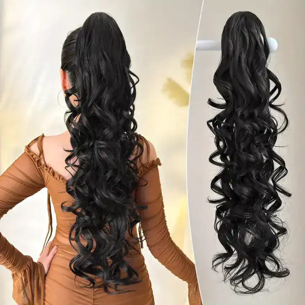 Extensie Coada de Cal cu clamă, ondulată, 60 cm - imagine 10
