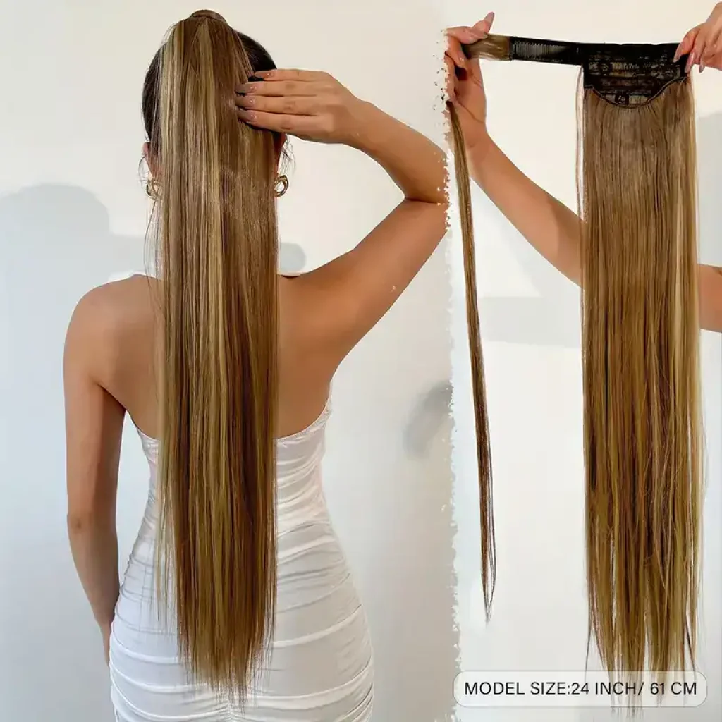 Extensie Coadă de Cal, păr drept, 60 cm