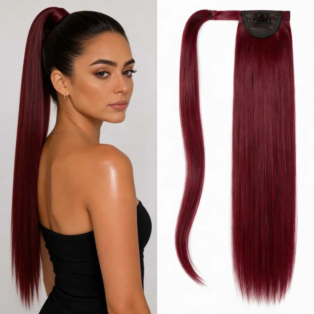 Extensie coadă de cal, dreaptă, 60 cm - imagine 6