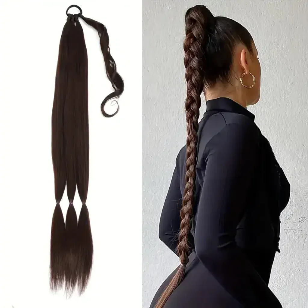 Extensie coada impletita, culoare Brown1b