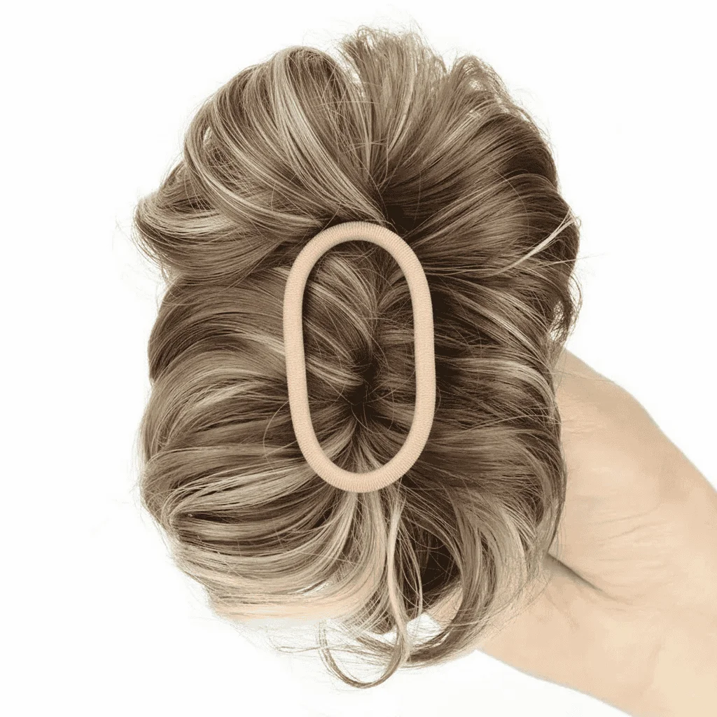 Extensie de par sintetica, Blonde and Brown, Stil 2 - imagine 2