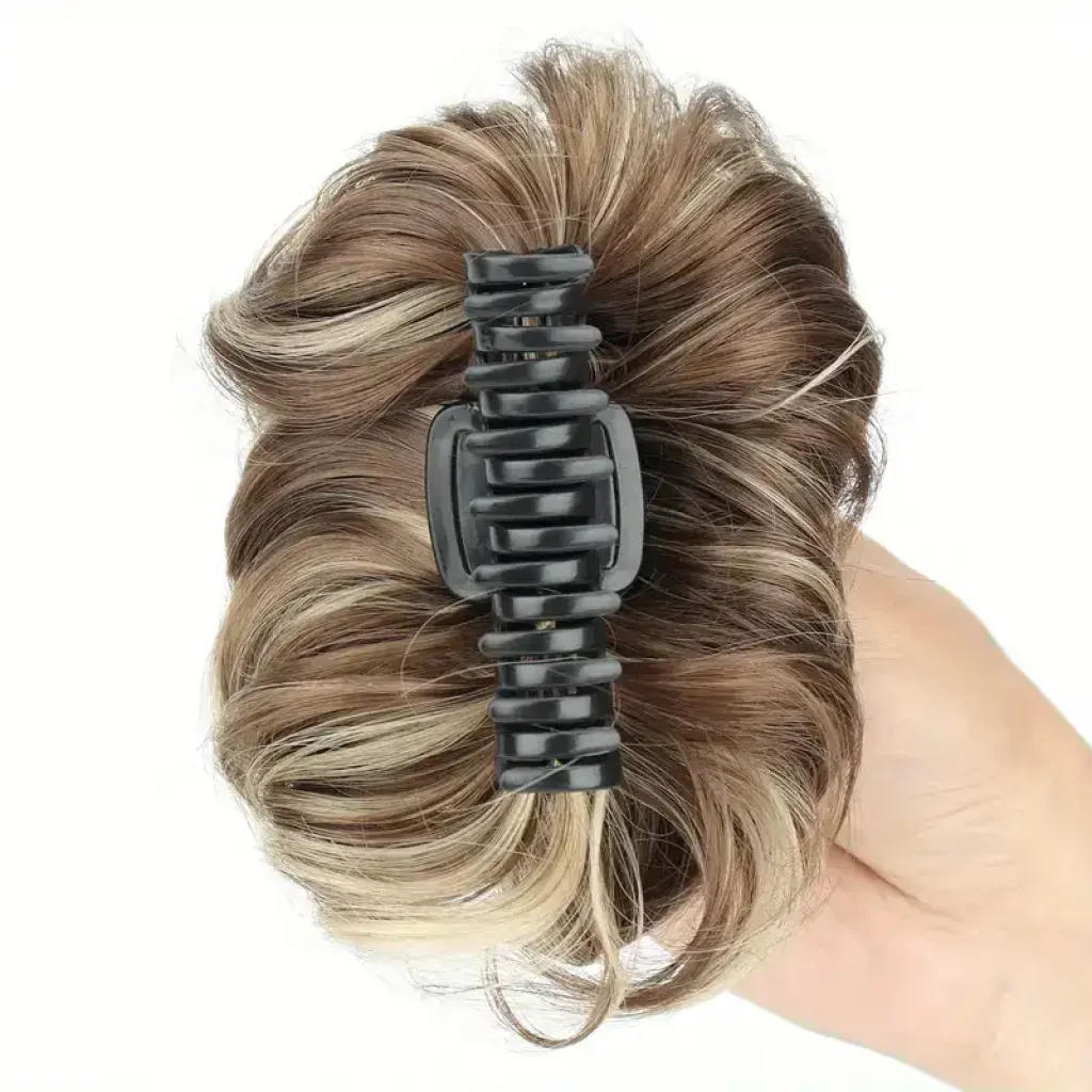 Extensie de par sintetica, Blonde and Brown, Stil 2 - imagine 3