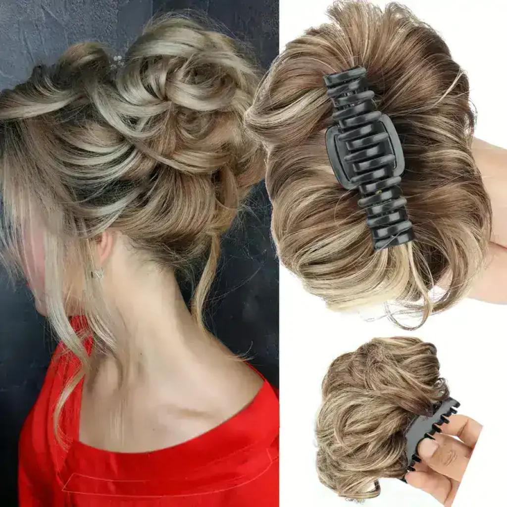 Extensie de par sintetica, Blonde and Brown, Stil 2