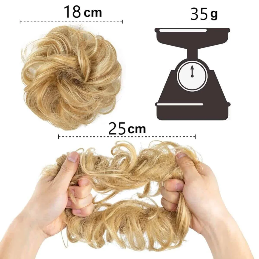 Extensie de par sintetica, Dark Blonde, Stil 4 - imagine 2