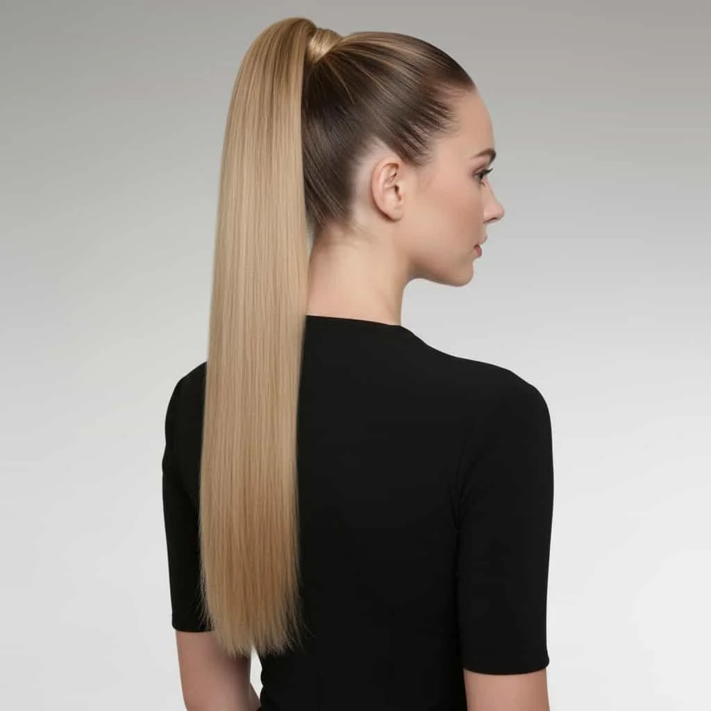 Extensie coadă de cal, dreaptă, 60 cm - imagine 4