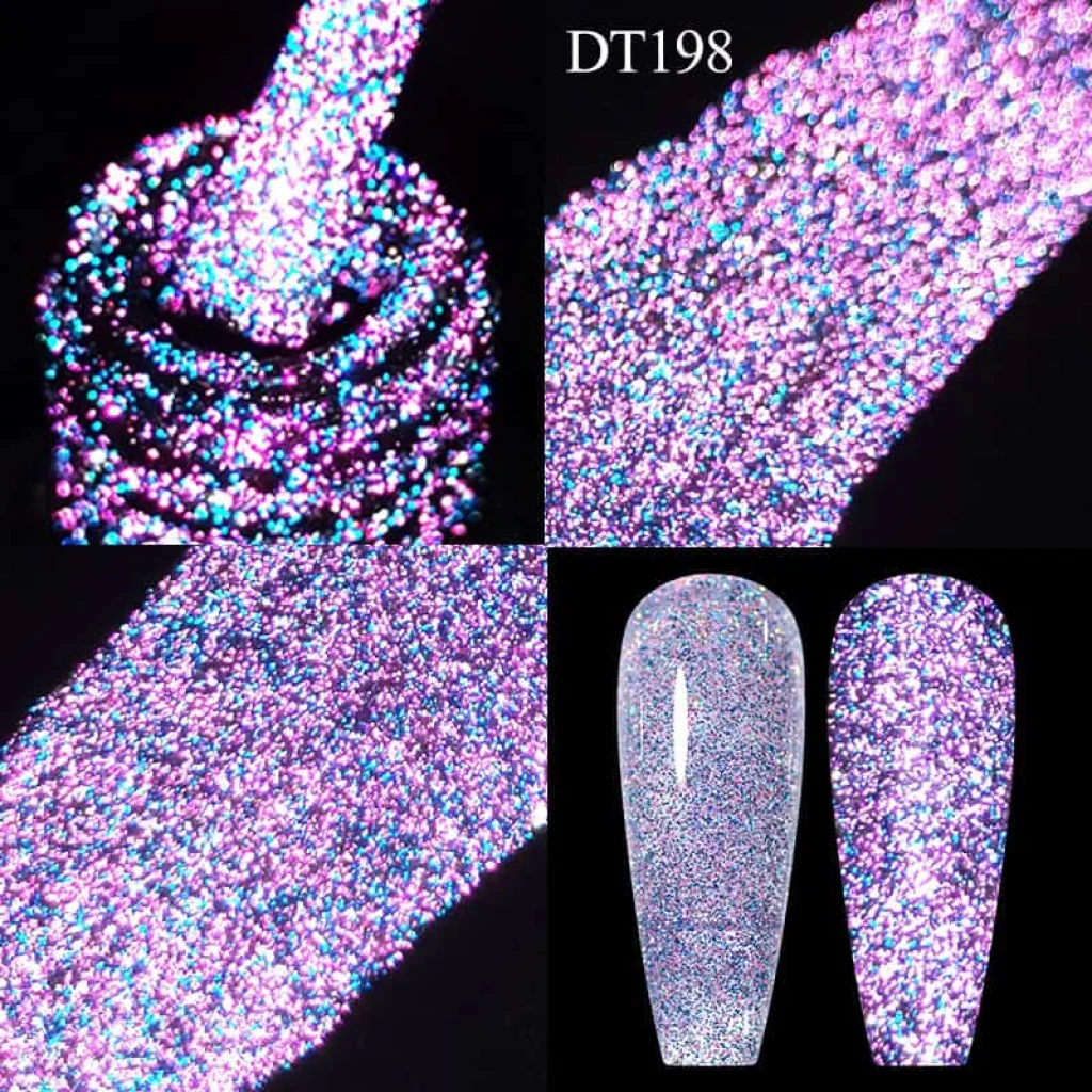 Gel UV, LED Reflective si Glitter Base, 7 ml - imagine 4