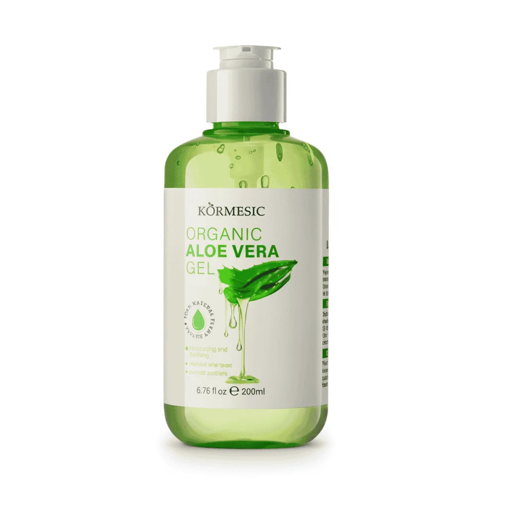 Gel calmant cu aloe vera organică, Kormesic, 200 ml