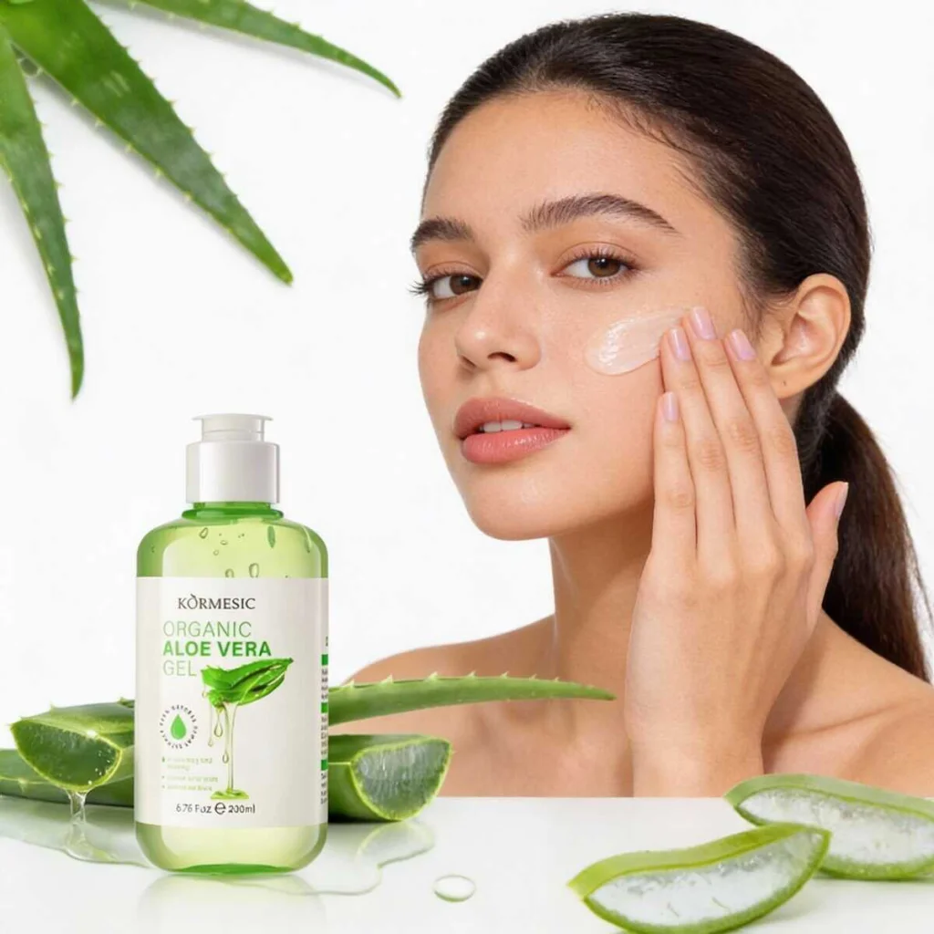 Gel calmant cu aloe vera organică, Kormesic, 200 ml - imagine 3