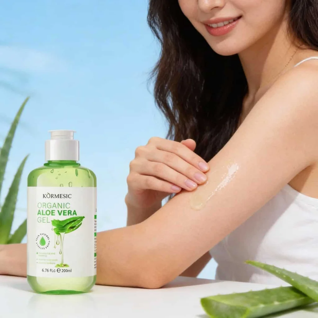 Gel calmant cu aloe vera organică, Kormesic, 200 ml - imagine 4