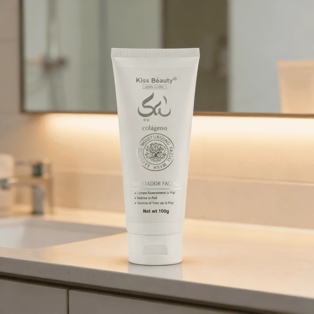 Gel de curățare facială cu colagen, Kiss Beauty, 100g - imagine 3