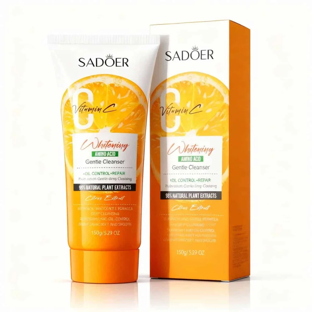 Gel de curățare facială cu vitamina C și aminoacizi, Sadoer, 150 g