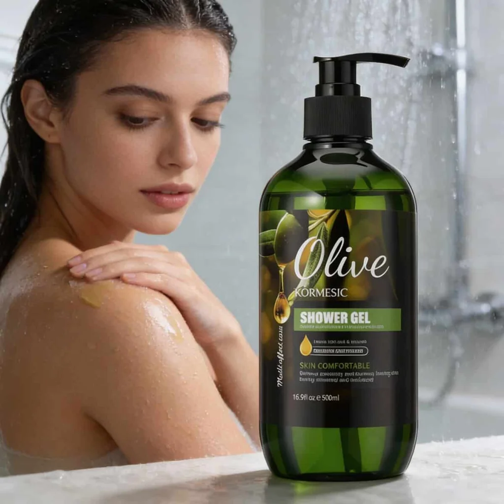 Gel de duș cu măsline, Kormesic, 500 ml - imagine 3