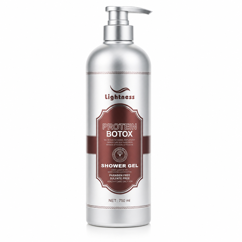 Gel de duș cu proteine și ulei de argan, Lightness, 750 ml