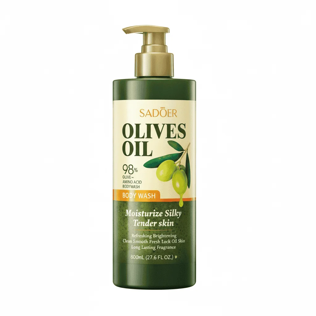 Gel de duș cu ulei de măsline, Sadoer, 500 ml