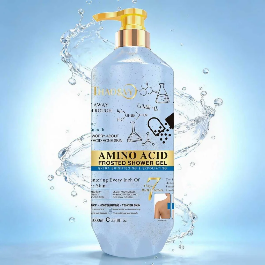 Gel de duș exfoliant cu amino acid, Thao & Vy, 1000 ml - imagine 2