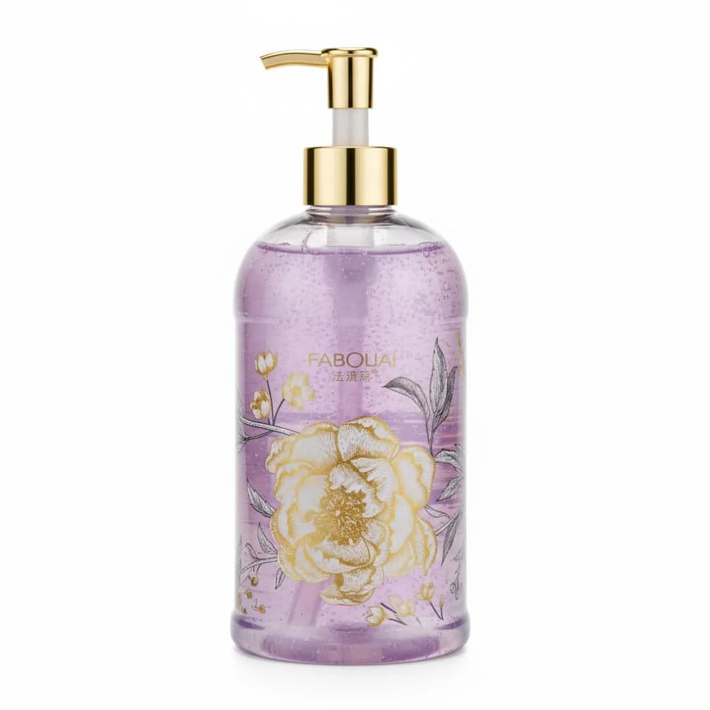 Gel de duș parfumat cu efect stălucitor, liliac, Fabolai, 500 ml