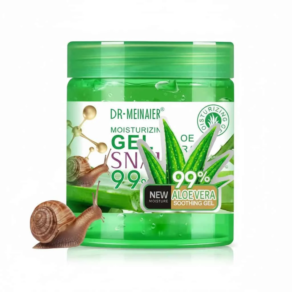Gel de față cu extract de aloe vera si melc, Dr. Meinaier, 150 ml - imagine 4