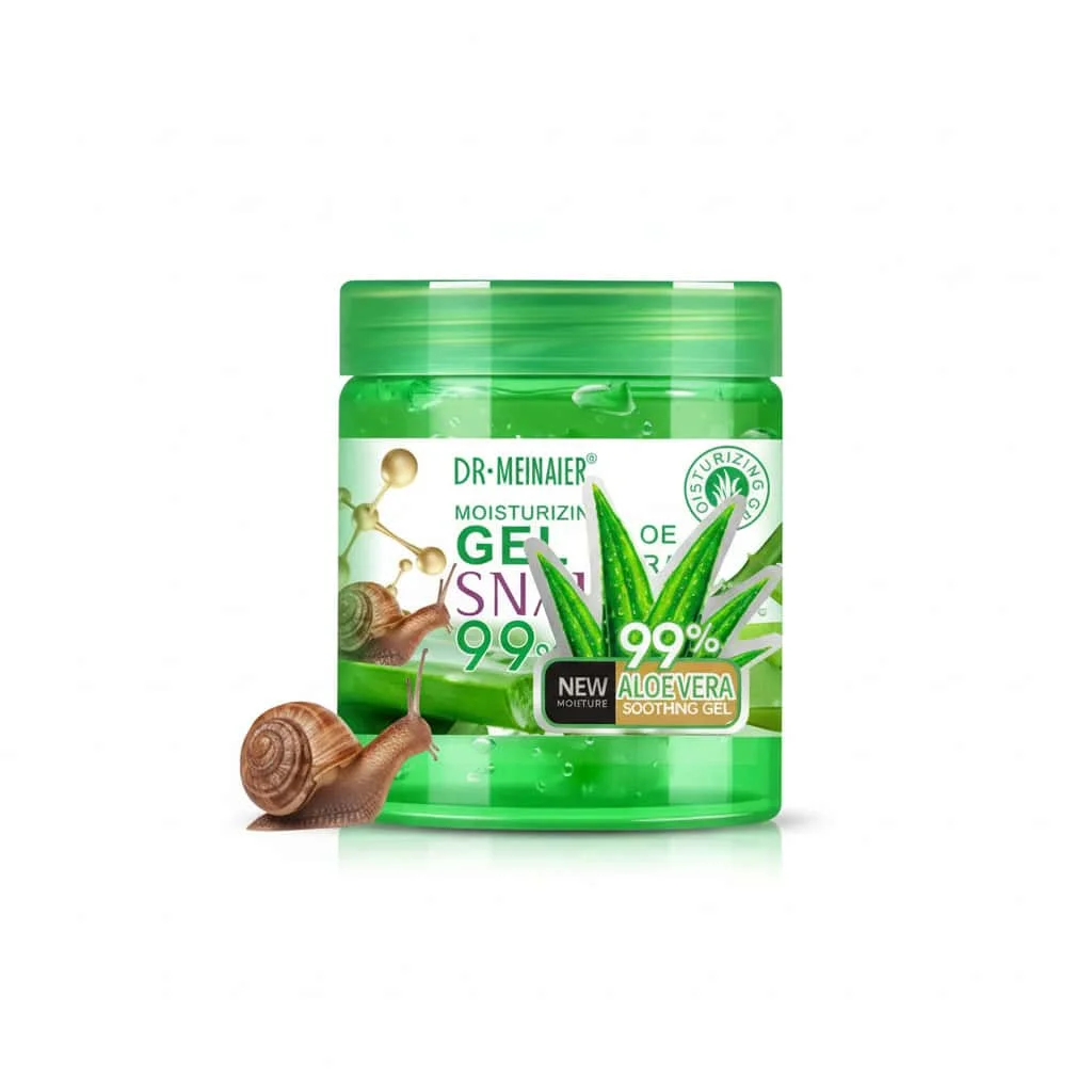 Gel de față cu extract de aloe vera si melc, Dr. Meinaier, 150 ml