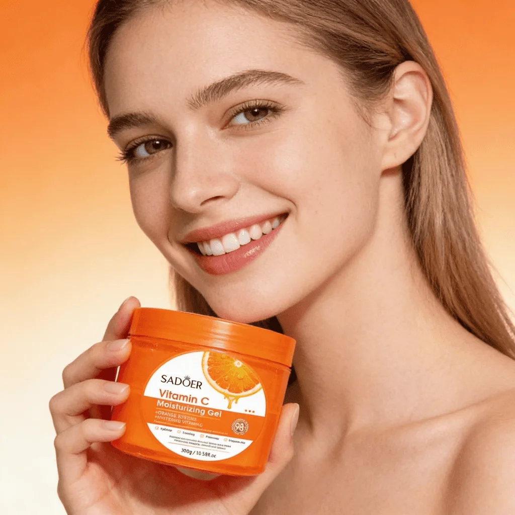 Gel hidratant de corp cu Vitamina C, Sadoer, 300 g - imagine 3