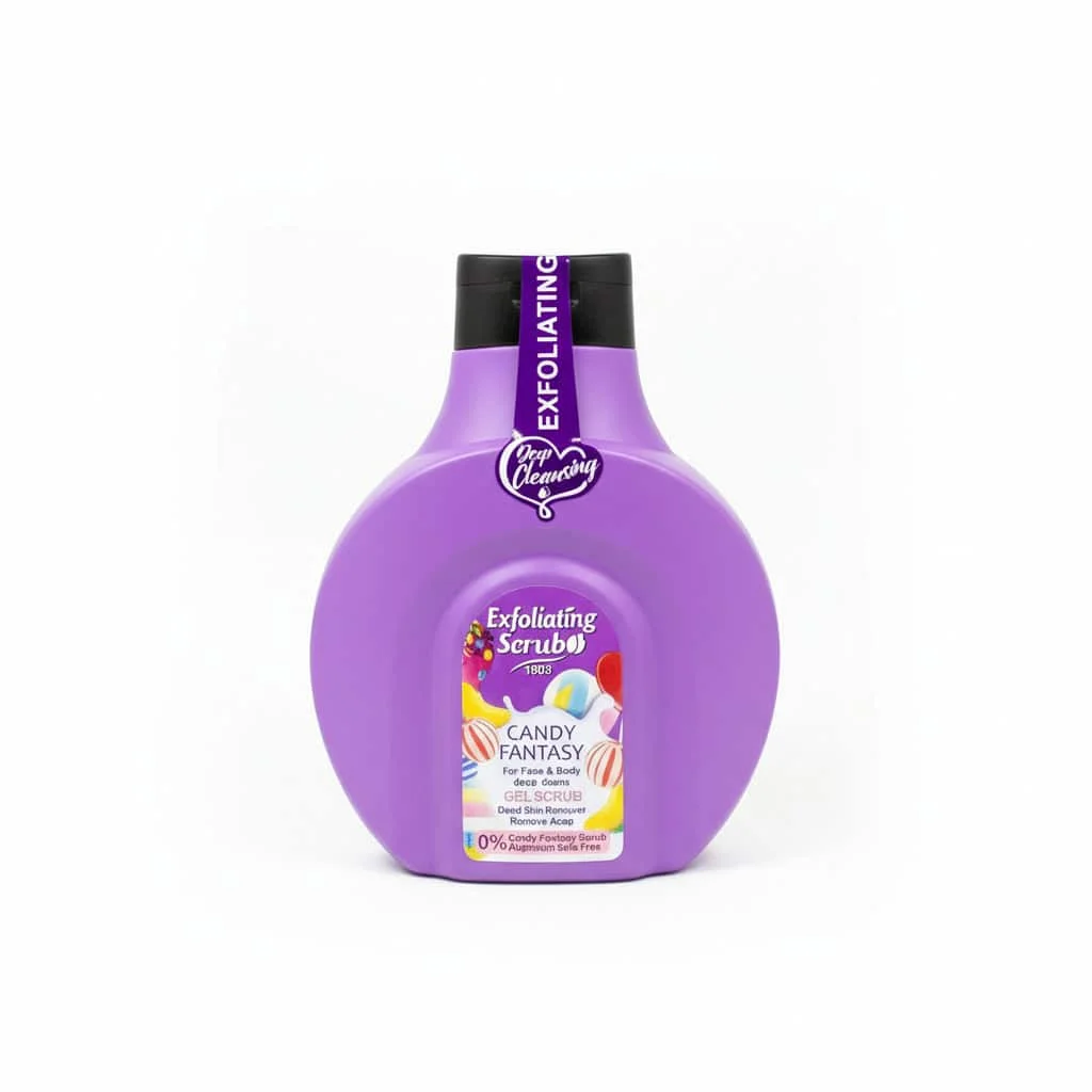 Gel scrub exfoliant cu aroma Candy Fantasy, Wokali, cantitate 500 ml - imagine 2