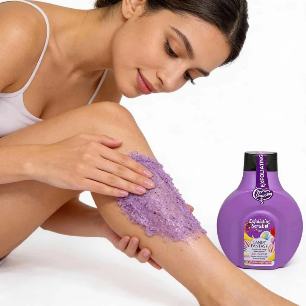 Gel scrub exfoliant cu aroma Candy Fantasy, Wokali, cantitate 500 ml - imagine 3