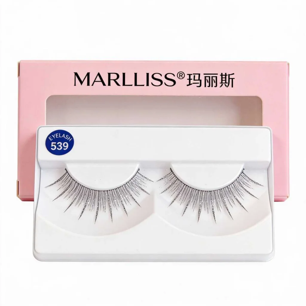 Gene false cu sclipici argintiu, Marlliss, 539