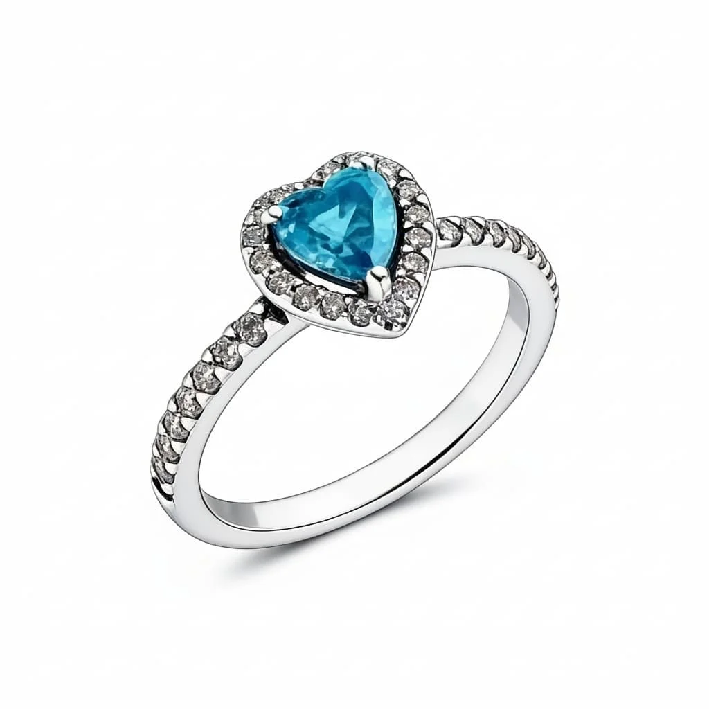 Inel Blue Heart