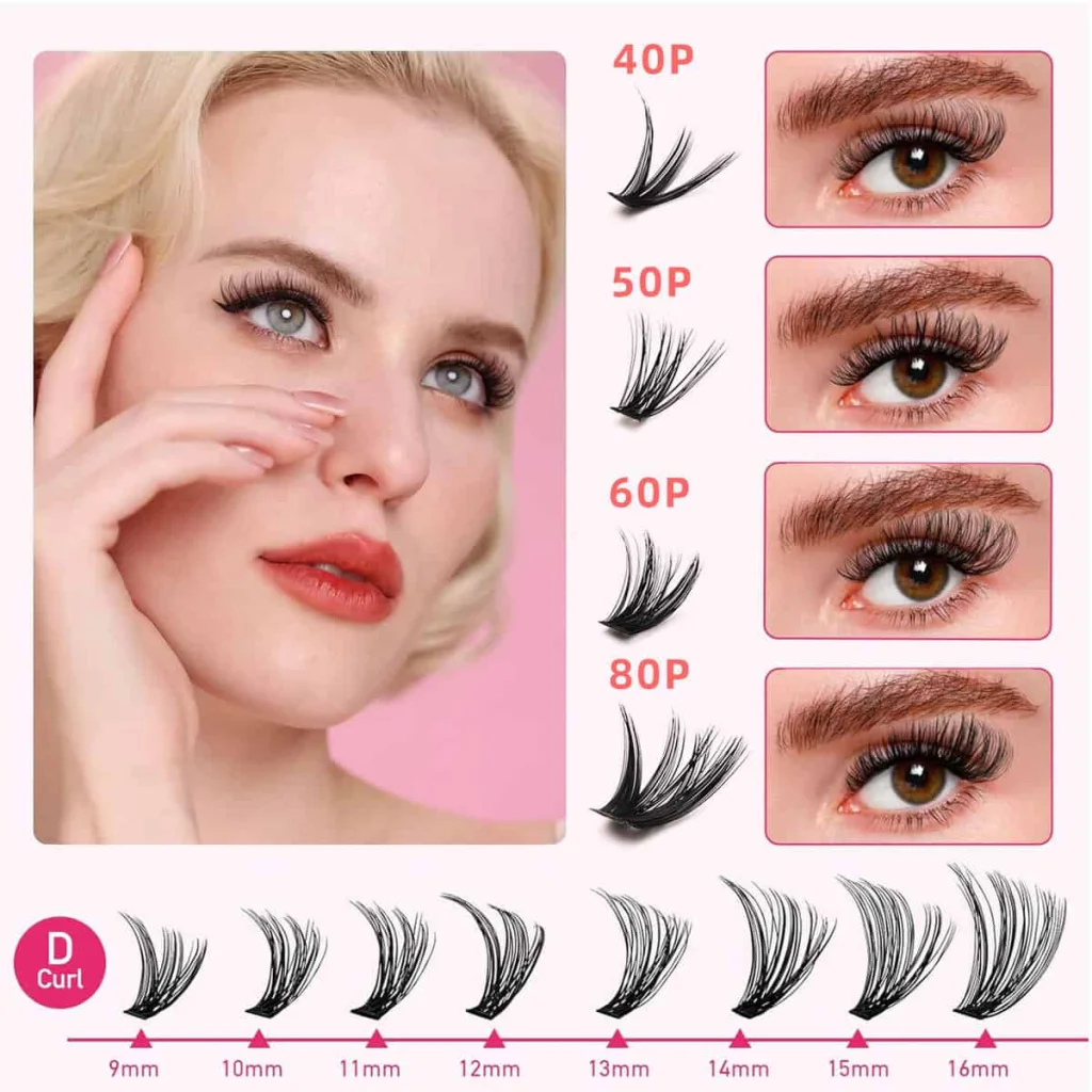 Kit Extensii Gene, tip carte alba, 10D, 20D, 30D, 40D - imagine 3