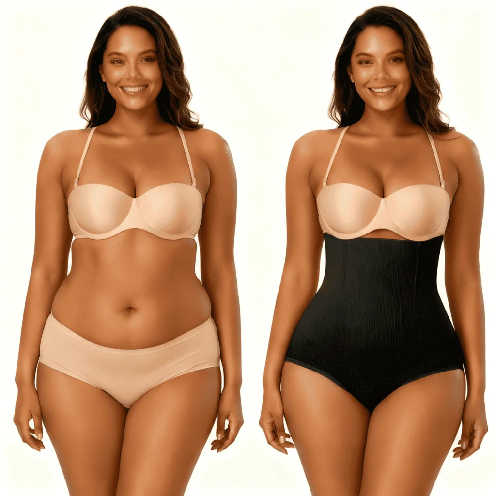 Lenjerie de corp modelatoare BodySlim cu talie înaltă - imagine 4