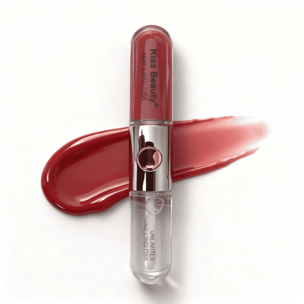 Lip Gloss, Bicolor lip, 2 in 1, Kiss Beauty,7 ml. - imagine 6