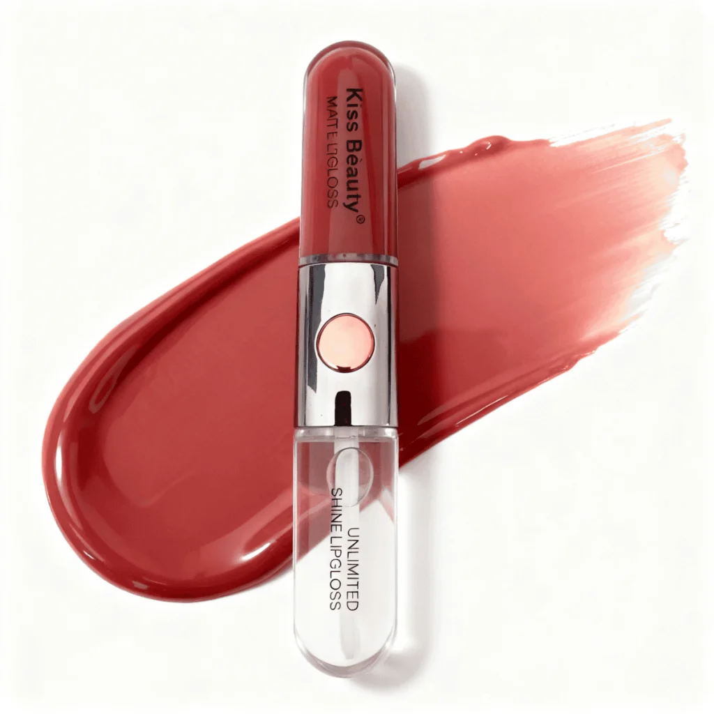 Lip Gloss, Bicolor lip, 2 in 1, Kiss Beauty,7 ml.