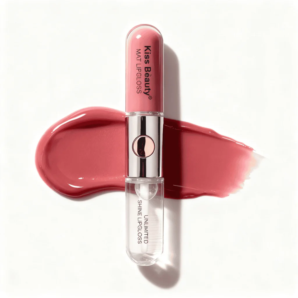 Lip Gloss, Bicolor lip, 2 in 1, Kiss Beauty,7 ml. - imagine 5
