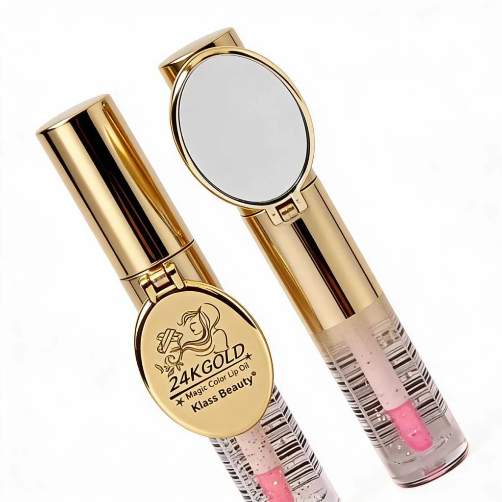 Lip Gloss Oil cu oglinda Gold Magic Color, 15 ml - imagine 4
