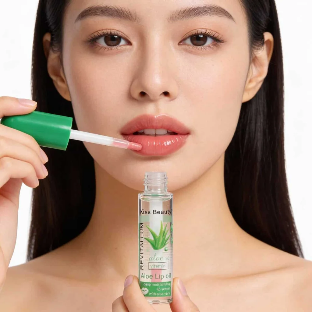 Lip Oil, aloe vera, Kiss Beauty - imagine 3