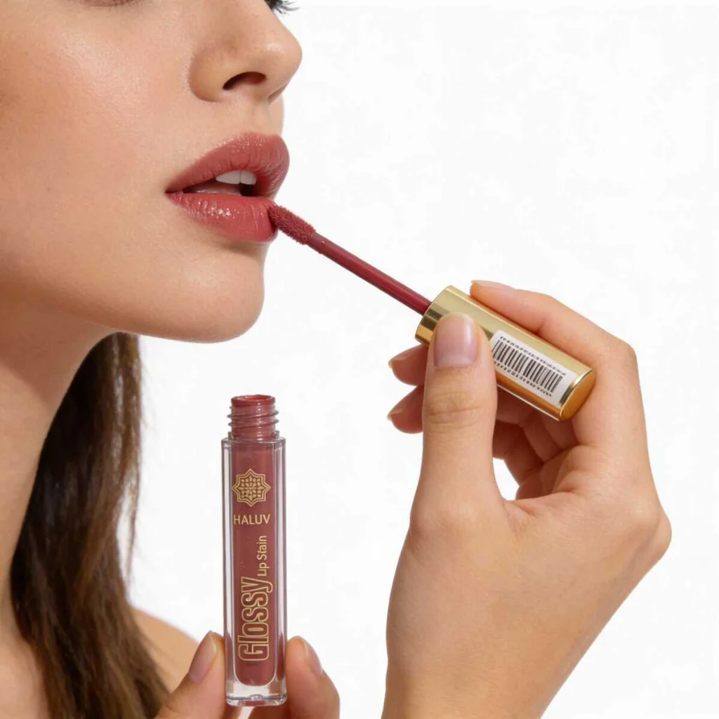 Lip stain Glossy, Haluv, nuanta Capuccino, 1 bucată - imagine 4