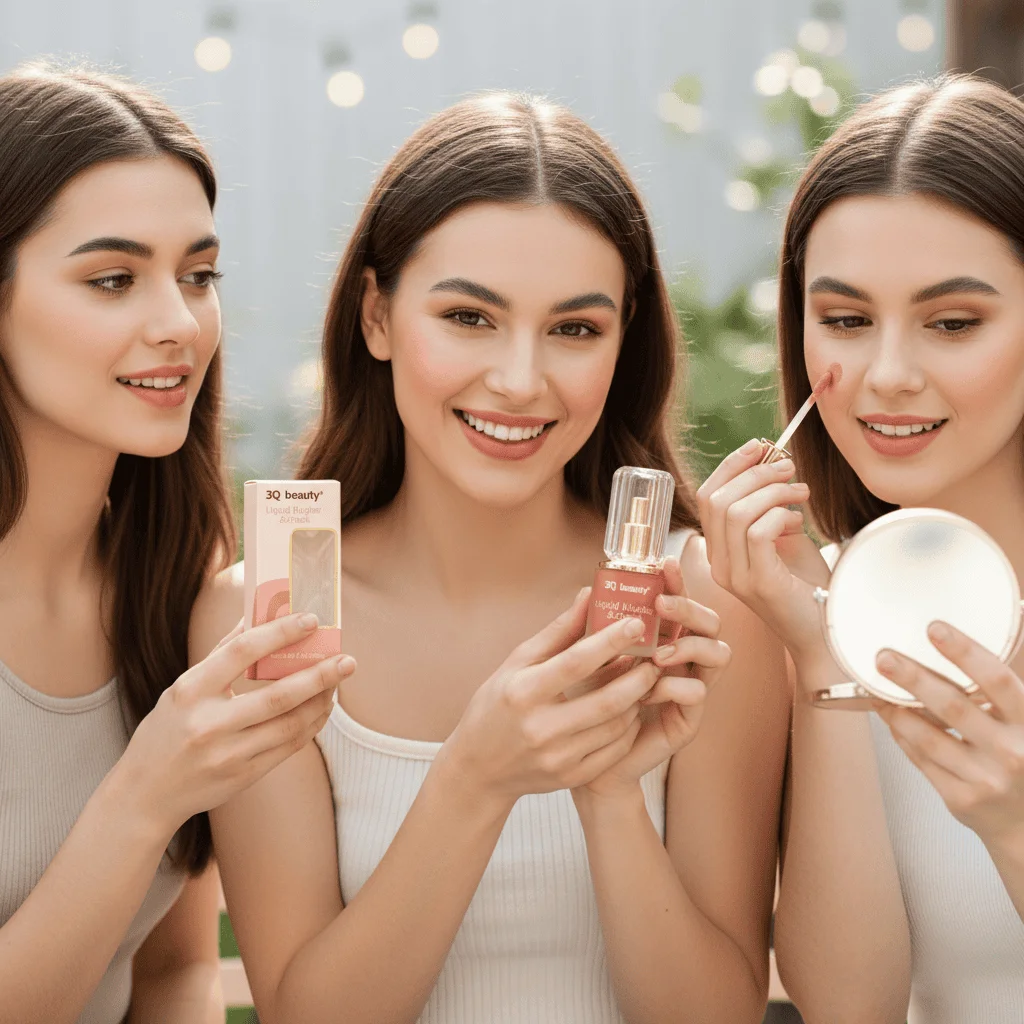 Liquid Blusher Cheek 3Q Beauty - imagine 3