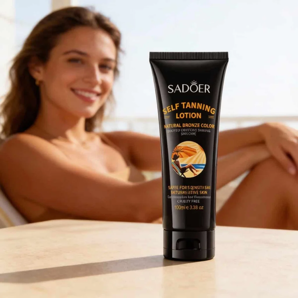 Loțiune autobronzantă cu efect natural Sadoer, 120g - imagine 4