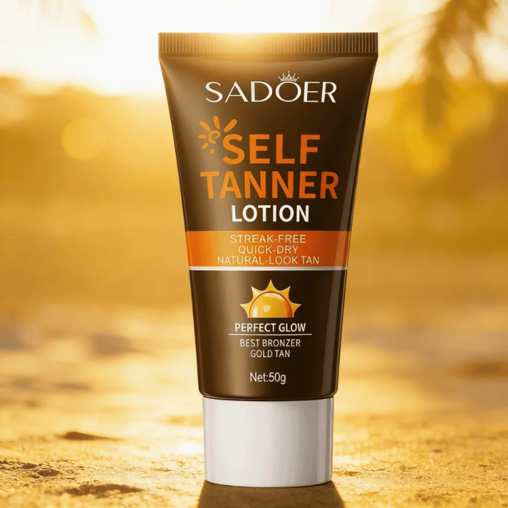 Loțiune de corp autobronzantă, Medium, Sadoer, 50g - imagine 4