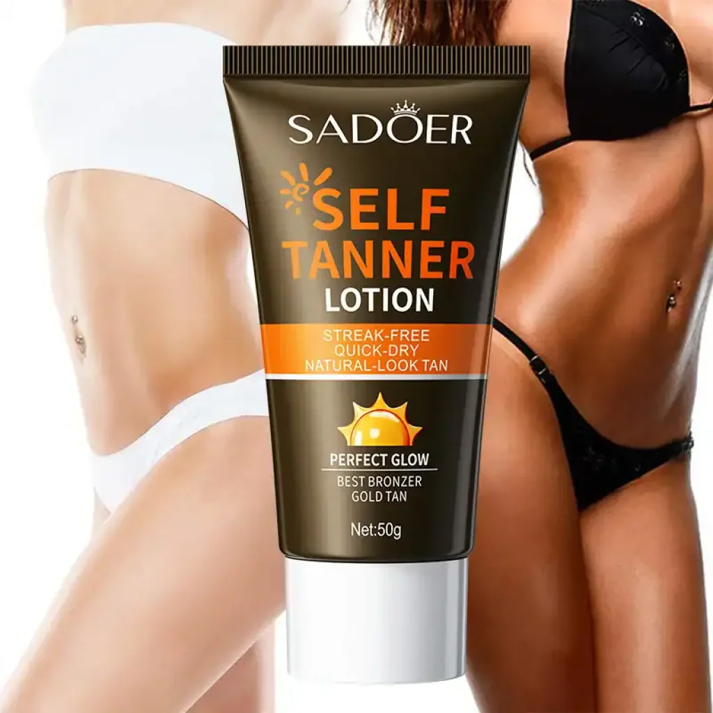 Loțiune de corp autobronzantă, Medium, Sadoer, 50g - imagine 3