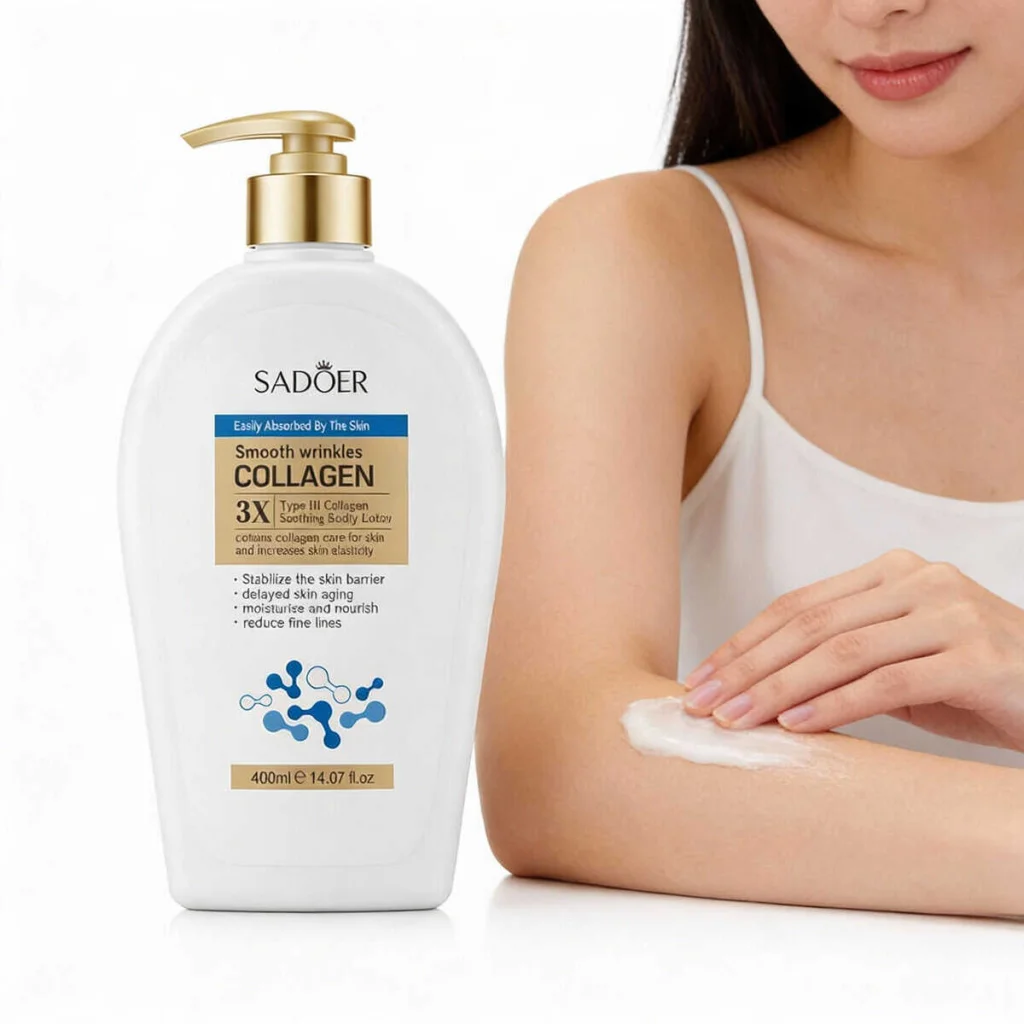 Lotiune de corp cu colagen, Sadoer, cantitate 400 ml - imagine 3