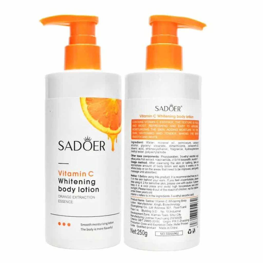 Lotiune de corp cu vitamina C, Sadoer, 250 g