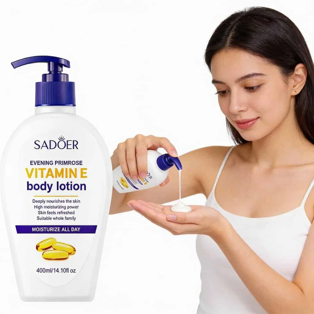 Lotiune de corp cu vitamina E, Sadoer, cantitate 400 ml - imagine 4