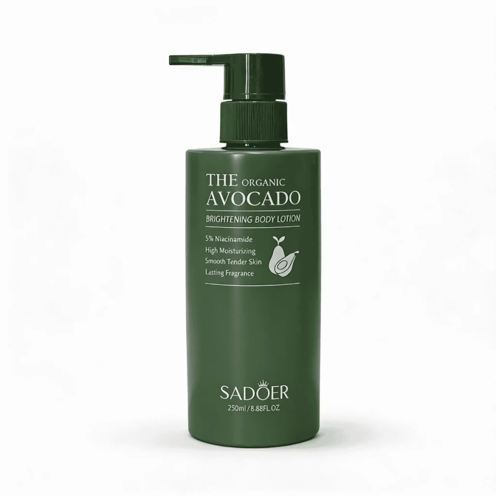 Loțiune de corp iluminatoare cu avocado, Sadoer, 250 ml