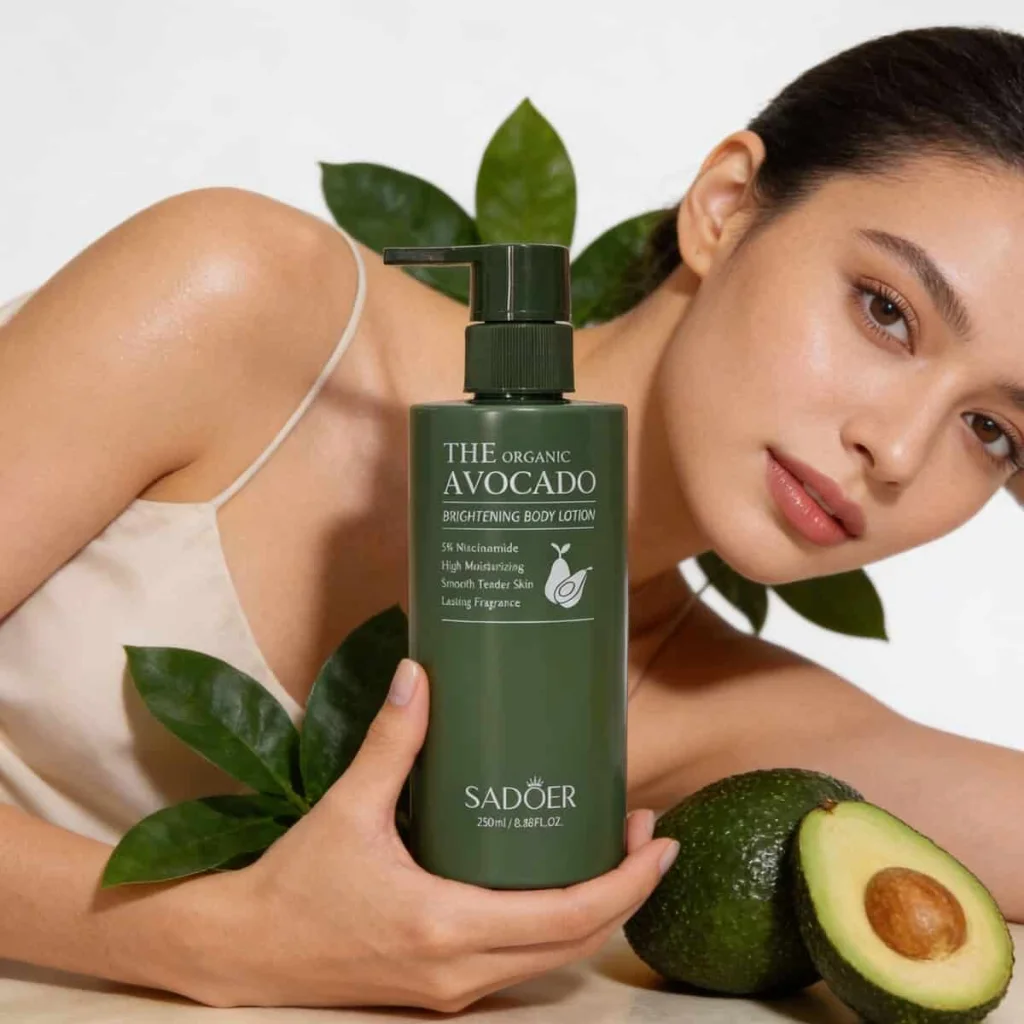 Loțiune de corp iluminatoare cu avocado, Sadoer, 250 ml - imagine 5