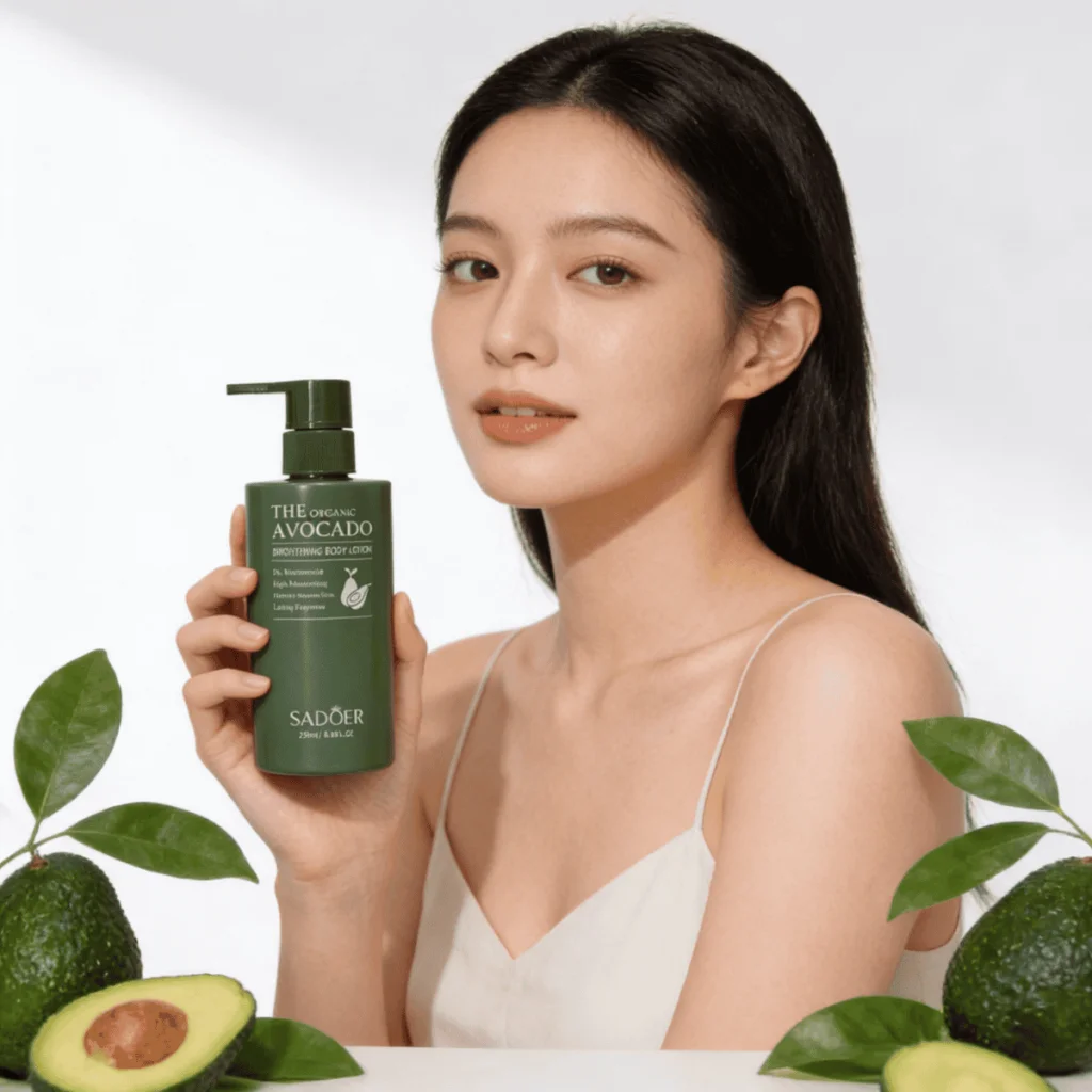 Loțiune de corp iluminatoare cu avocado, Sadoer, 250 ml - imagine 3