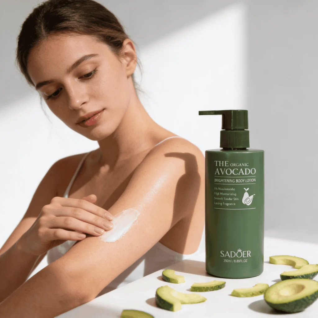 Loțiune de corp iluminatoare cu avocado, Sadoer, 250 ml - imagine 2