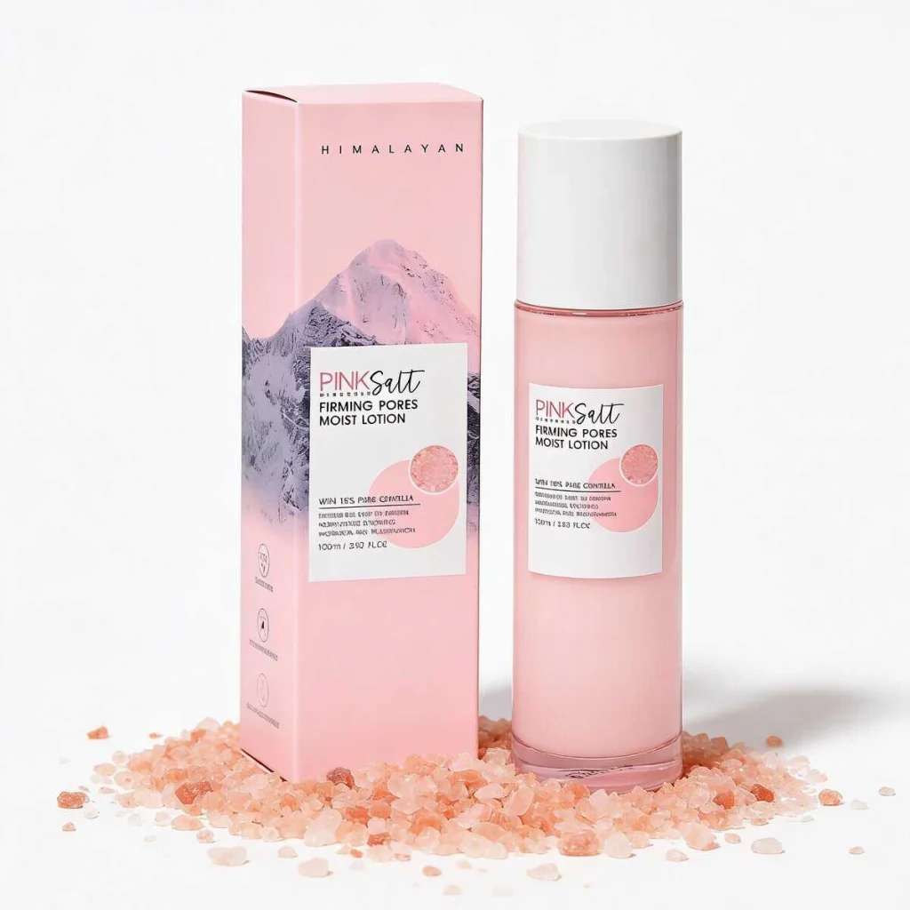 Loțiune de față cu sare roz de Himalaya pentru pori mai fini, 100 ml