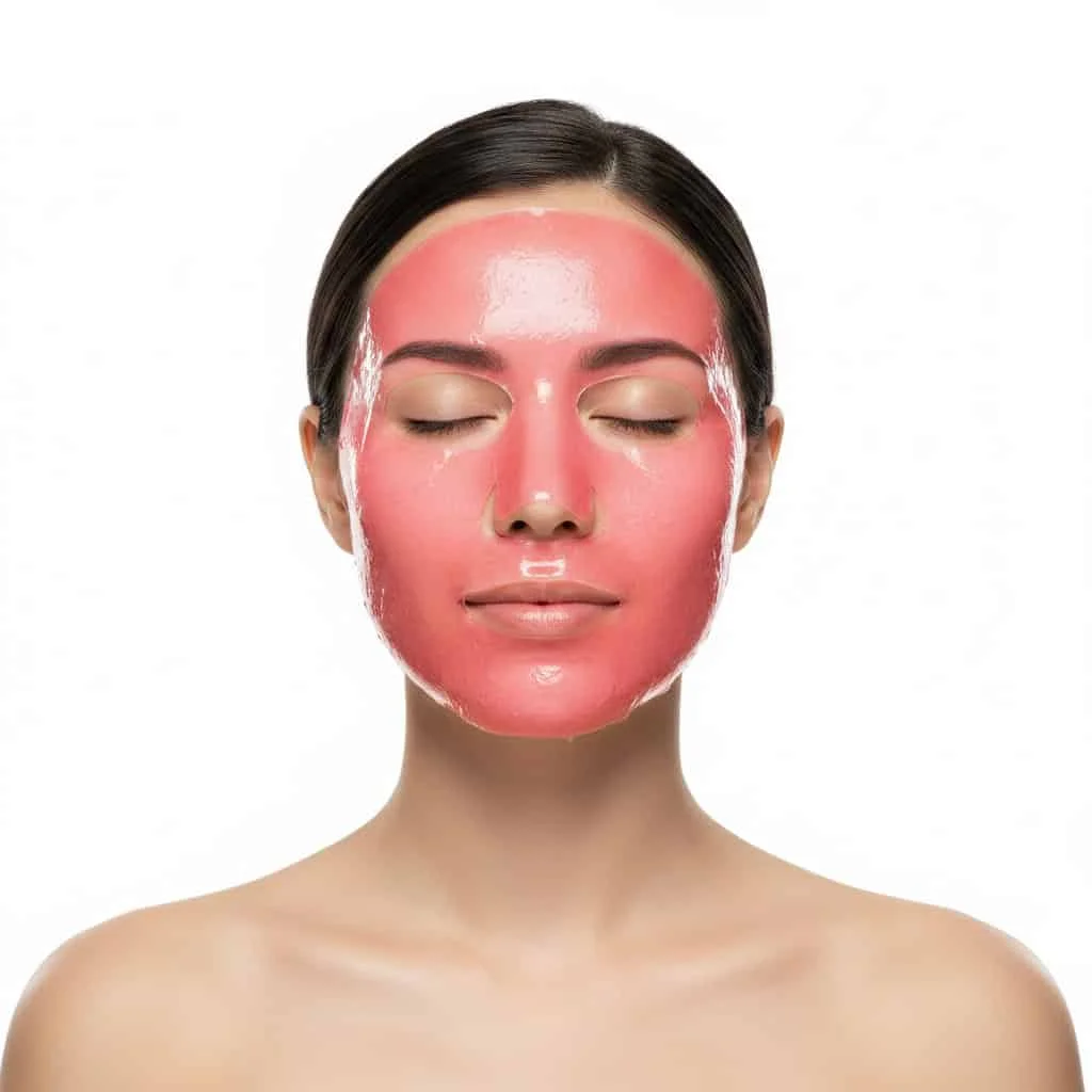 Masca de fata Collagen Crystal Facial Mask, roz, 60g - imagine 3