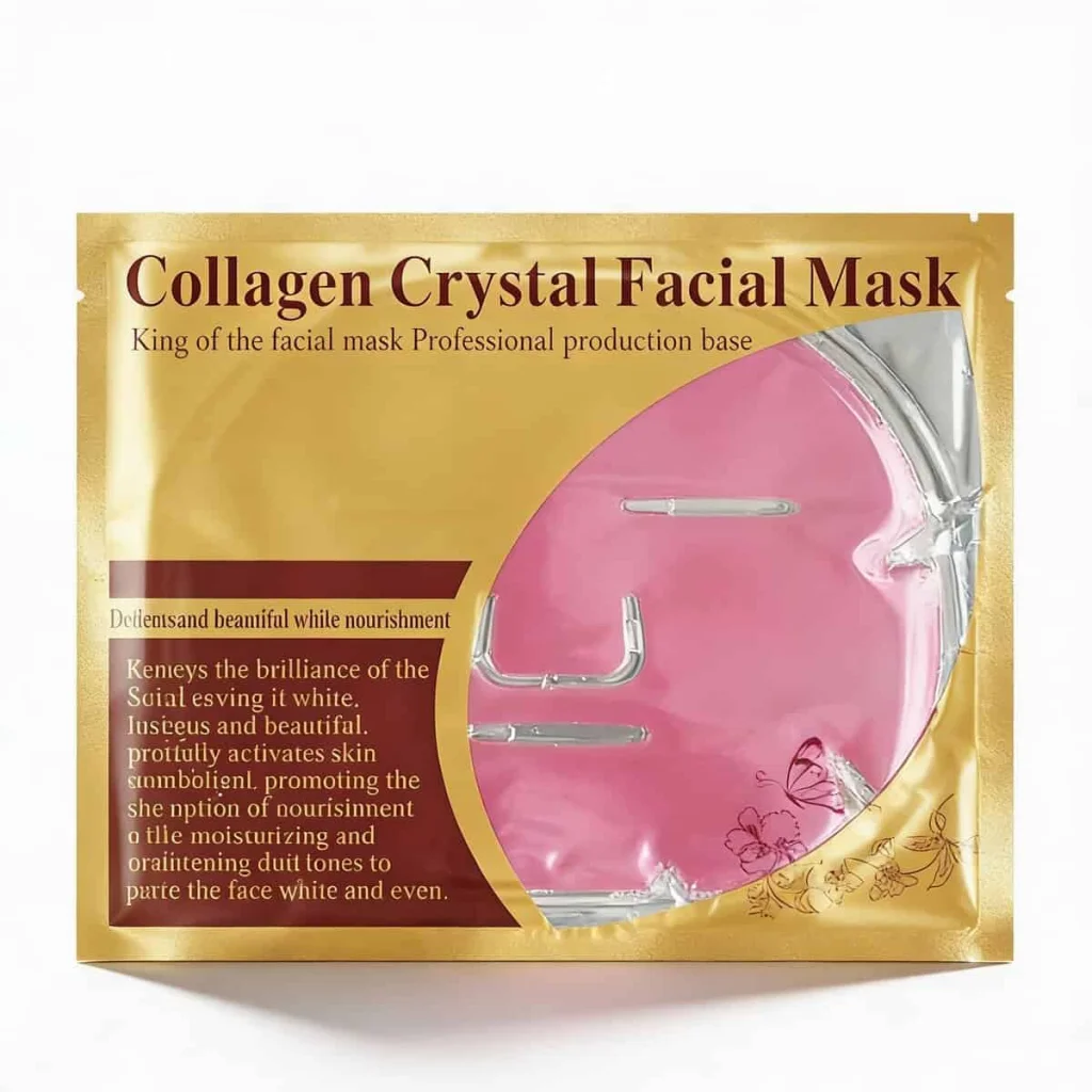 Masca de fata Collagen Crystal Facial Mask, roz, 60g