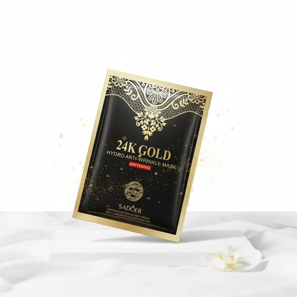 Masca de fata HYDRO GOLD, SADOER - imagine 3